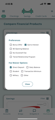 Filter Options Screenshot